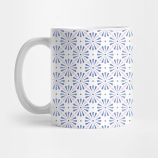 Blue circle Tile Mug